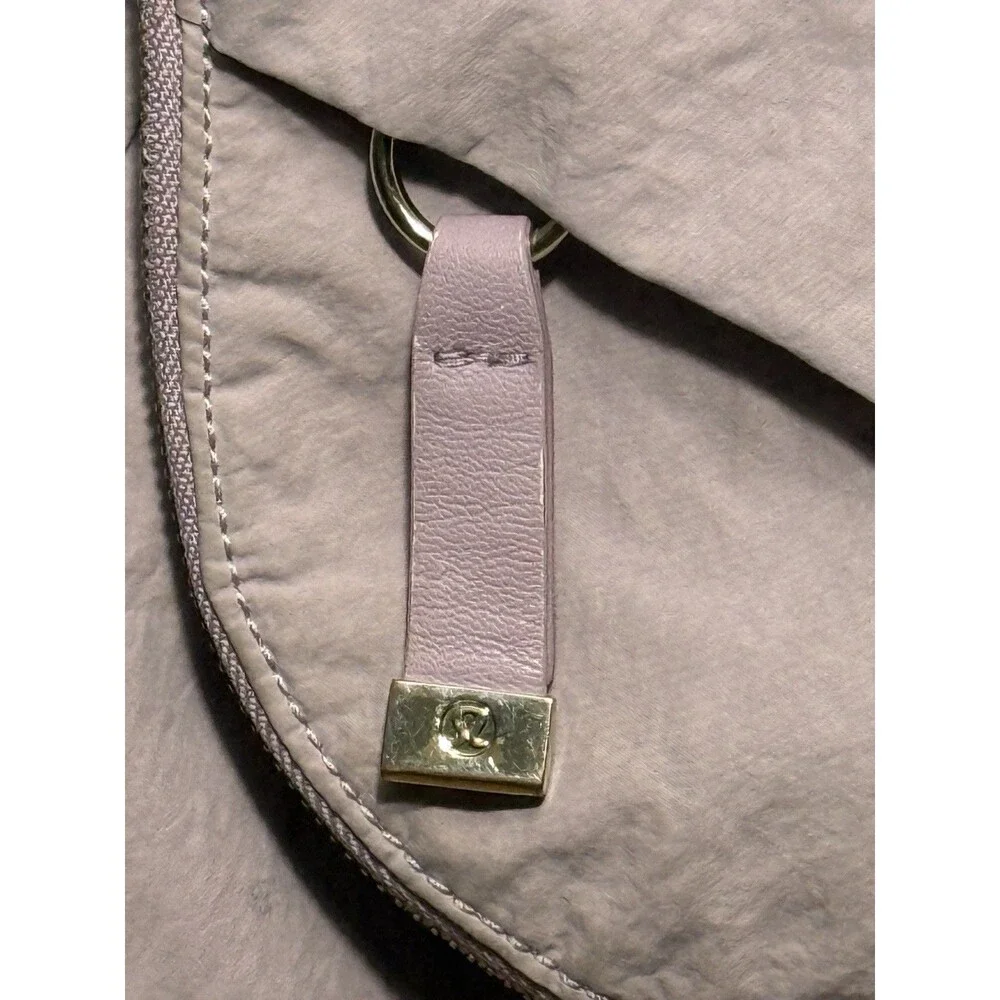 Lululemon Pink Crescent Crossbody Bag Small Adjustable Strap Zip Gold Hardware